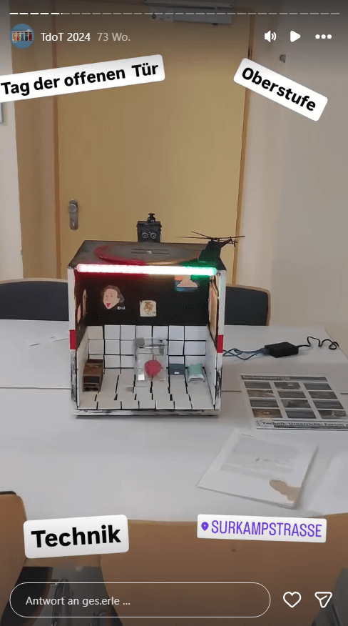 Instagram Story über die Escape-Room-Box